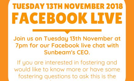 FACEBOOK LIVE: TUESDAY 13TH NOVEMBER 2018, 7PM