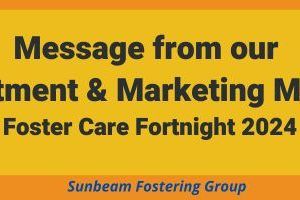 Message from Recruitment and Marketing Manager